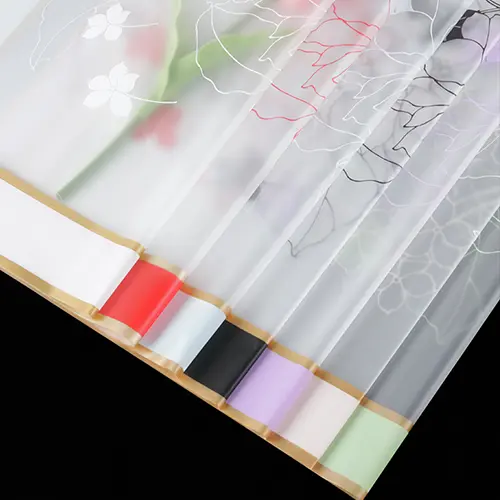 Rose Space Plastic Waterproof Flower Wrapping Papers (Pack of 20pcs)