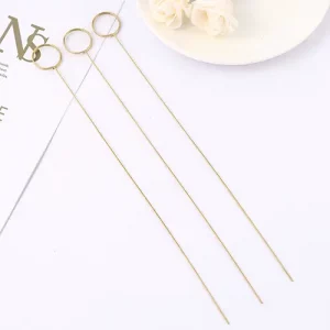 Metal Round Floral Card Holder