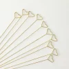 Golden Heart Wire Card Holders