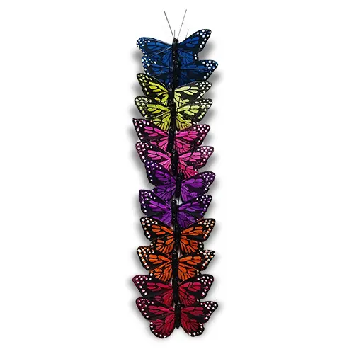 3 Inches Assorted Color Decoration Butterflies Pack of 12 pcs