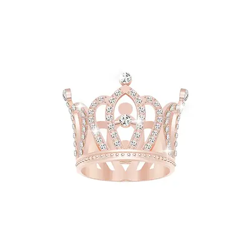 Rose Gold Mini Crystal Crown