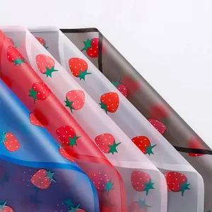 Strawberry print waterproof flower wrapping paper