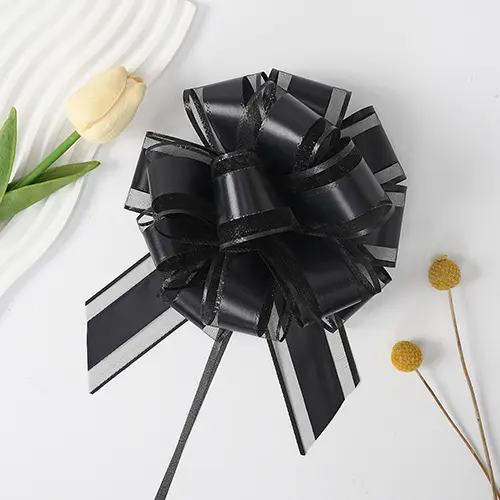 Black Pull Bow Ribbon