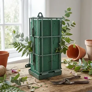 Hanging floral foam cage holder no foam included