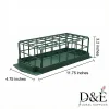 CH-02-4 Rectangular floral cage holder for sympathy arrangements